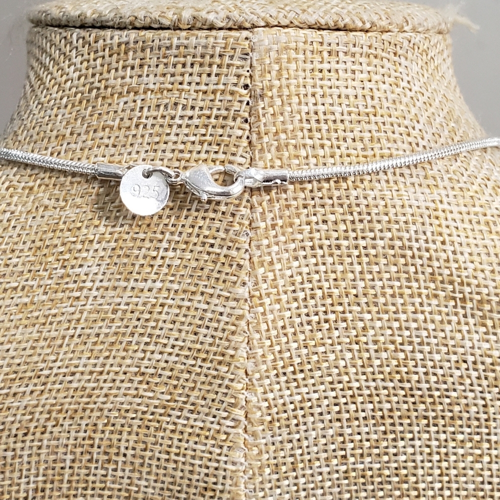Jasper necklace, 925 silver jasper carnelian 925 silver pendant long necklace - Picture 13 of 13